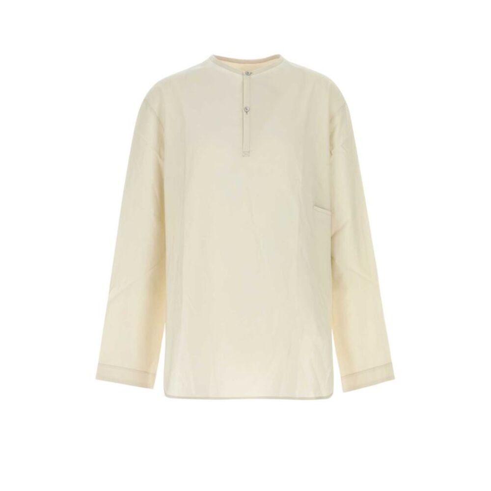 Lemaire Men Sand Poplin Vareuse Shirt